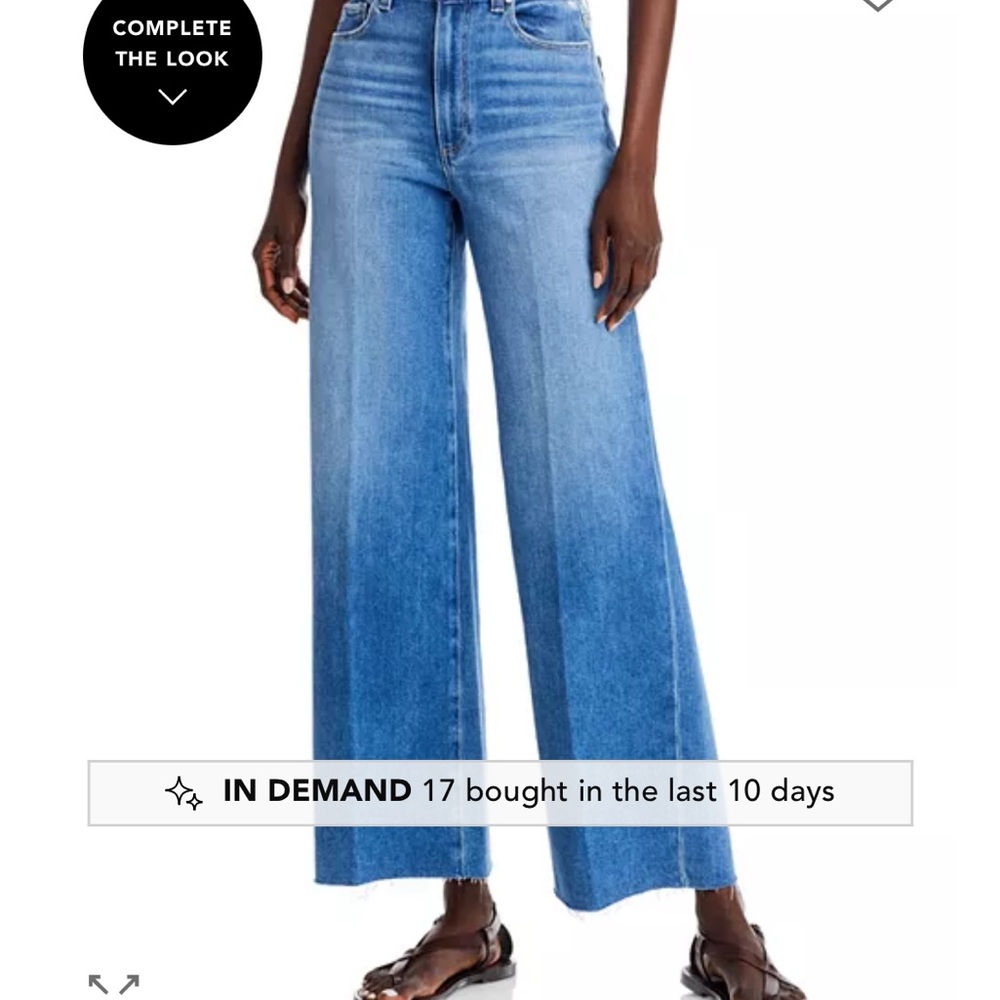PAIGE Anessa 31 High rise Raw Hem Jeans size 28